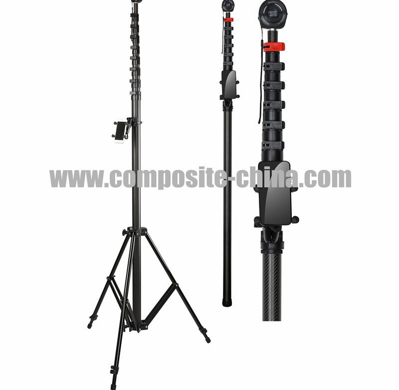 Kulfiberfotograferingsstang med topbelastning 6 kg, fungerer perfekt