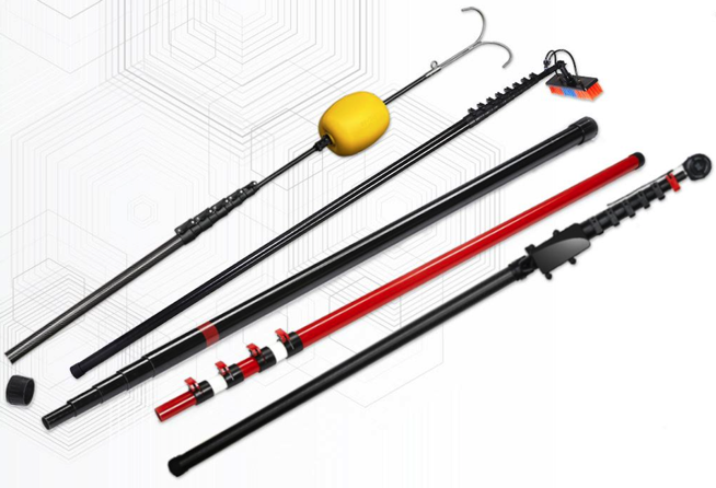 Teleskopstang kan bruges til ?